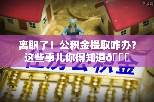 兴文离职了！公积金提取咋办？这些事儿你得知道😎