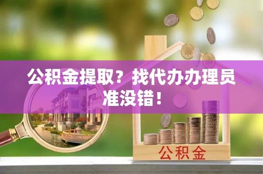 兴文公积金提取？找代办办理员准没错！
